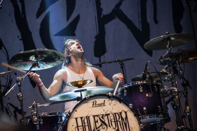 Halestorm @ Paaspop 2014, foto 2, foto's door Dorien Goetschalckx - FrontView Magazine