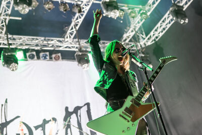 Halestorm @ Paaspop 2014, foto 7, foto's door Dorien Goetschalckx - FrontView Magazine