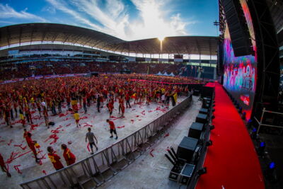 Love the samba - Belgie - Rusland @ Ghelamco arena Gent, picture 3, photographed by sven dullaert,   - FrontView Magazine