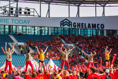 Love the samba - Belgie - Rusland @ Ghelamco arena Gent, picture 9, photographed by sven dullaert,   - FrontView Magazine