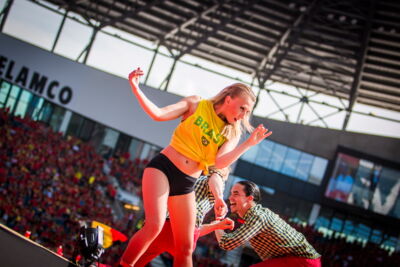Love the samba - Belgie - Rusland @ Ghelamco arena Gent, picture 10, photographed by sven dullaert,   - FrontView Magazine