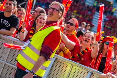 Love the samba - Belgie - Rusland @ Ghelamco arena Gent, picture 13, photographed by sven dullaert,   - FrontView Magazine