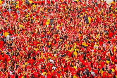 Love the samba - Belgie - Rusland @ Ghelamco arena Gent, picture 19, photographed by sven dullaert,   - FrontView Magazine
