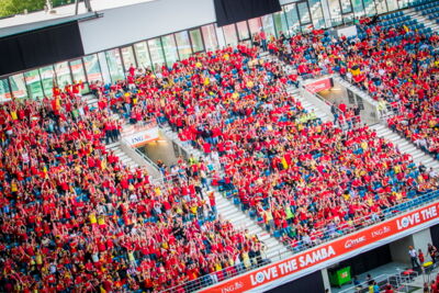 Love the samba - Belgie - Rusland @ Ghelamco arena Gent, picture 23, photographed by sven dullaert,   - FrontView Magazine