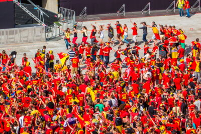 Love the samba - Belgie - Rusland @ Ghelamco arena Gent, picture 24, photographed by sven dullaert,   - FrontView Magazine