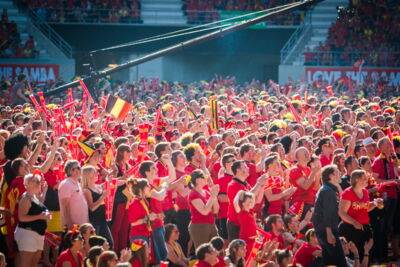 Love the samba - Belgie - Rusland @ Ghelamco arena Gent, picture 26, photographed by sven dullaert,   - FrontView Magazine