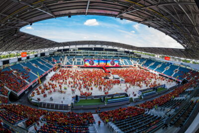 Love the samba - Belgie - Rusland @ Ghelamco arena Gent, picture 49, photographed by sven dullaert,   - FrontView Magazine
