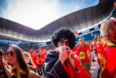 Love the samba - Belgie - Rusland @ Ghelamco arena Gent, picture 50, photographed by sven dullaert,   - FrontView Magazine