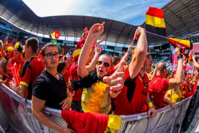Love the samba - Belgie - Rusland @ Ghelamco arena Gent, picture 54, photographed by sven dullaert,   - FrontView Magazine