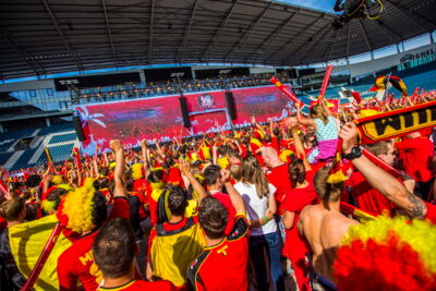 Love the samba - Belgie - Rusland @ Ghelamco arena Gent, picture 61, photographed by sven dullaert,   - FrontView Magazine