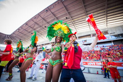 Love the samba - Belgie - Rusland @ Ghelamco arena Gent, picture 63, photographed by sven dullaert,   - FrontView Magazine