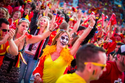 Love the samba - Belgie - Rusland @ Ghelamco arena Gent, picture 69, photographed by sven dullaert,   - FrontView Magazine