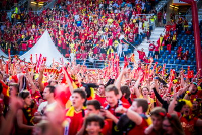 Love the samba - Belgie - Rusland @ Ghelamco arena Gent, picture 70, photographed by sven dullaert,   - FrontView Magazine