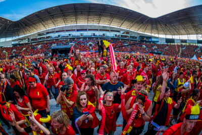 Love the samba - Belgie - Rusland @ Ghelamco arena Gent, picture 71, photographed by sven dullaert,   - FrontView Magazine