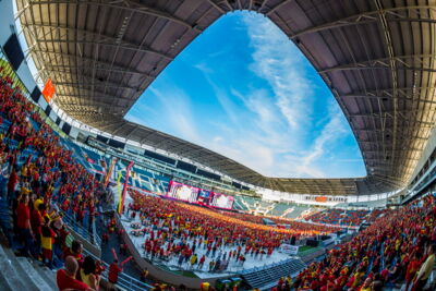 Love the samba - Belgie - Rusland @ Ghelamco arena Gent, picture 74, photographed by sven dullaert,   - FrontView Magazine