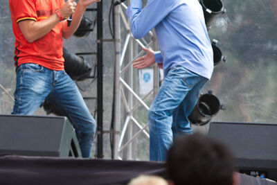 De Romeo's & Sam Gooris @ pennenzakkenrock 2014, foto 19, foto's door Carine Wouters - FrontView Magazine
