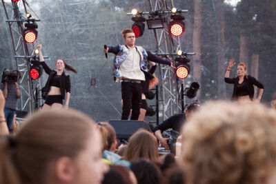 Ian Thomas @ pennenzakkenrock 2014, picture 26, photographed by Carine Wouters - FrontView Magazine