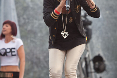 Slongs Dievanongs @ pennenzakkenrock 2014, foto 2, foto's door Carine Wouters - FrontView Magazine