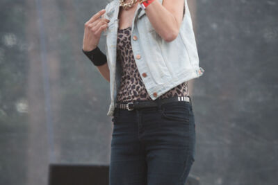 Slongs Dievanongs @ pennenzakkenrock 2014, foto 4, foto's door Carine Wouters - FrontView Magazine