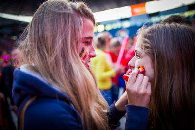Love the samba - België - Zuid Korea @ Ghelamco arena Gent, picture 2, photographed by sven dullaert - FrontView Magazine