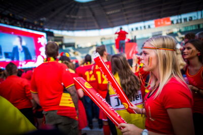 Love the samba - België - Zuid Korea @ Ghelamco arena Gent, picture 3, photographed by sven dullaert - FrontView Magazine