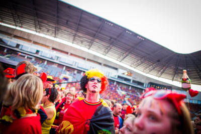 Love the samba - België - Zuid Korea @ Ghelamco arena Gent, picture 5, photographed by sven dullaert - FrontView Magazine