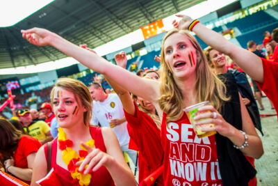 Love the samba - België - Zuid Korea @ Ghelamco arena Gent, picture 7, photographed by sven dullaert - FrontView Magazine