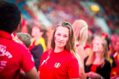 Love the samba - België - Zuid Korea @ Ghelamco arena Gent, picture 29, photographed by sven dullaert - FrontView Magazine
