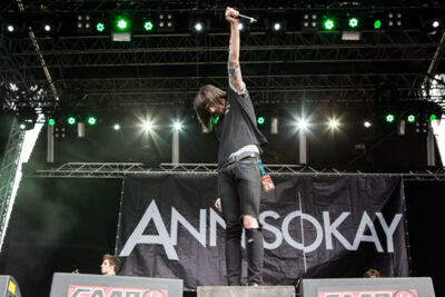 Annisokay @ Vainstream Rockfest 2014, picture 7, photographed by Dorien Goetschalckx - FrontView Magazine