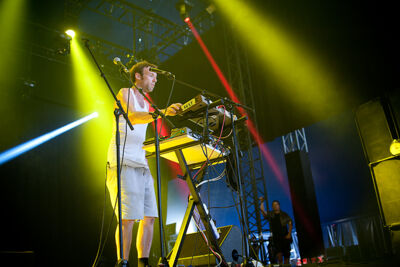 Cheveu @ Dour Festival 2014, picture 2, photographed by Magali Decamps - FrontView Magazine
