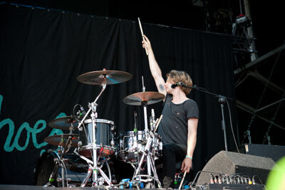 Blood Red Shoes @ Dour Festival 2014, picture 1, photographed by Magali Decamps - FrontView Magazine