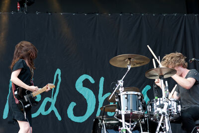Blood Red Shoes @ Dour Festival 2014, picture 5, photographed by Magali Decamps - FrontView Magazine