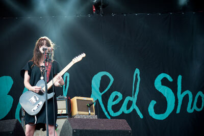 Blood Red Shoes @ Dour Festival 2014, picture 15, photographed by Magali Decamps - FrontView Magazine
