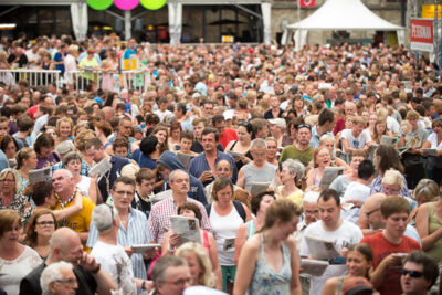 Vlaanderen zingt 2014 @ Gentse Feesten - Sint Baafsplein, picture 14, photographed by Dimitri Vanlommel - FrontView Magazine