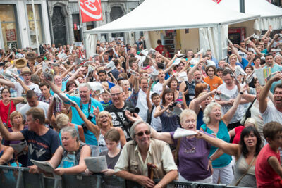 Vlaanderen zingt 2014 @ Gentse Feesten - Sint Baafsplein, picture 21, photographed by Dimitri Vanlommel - FrontView Magazine