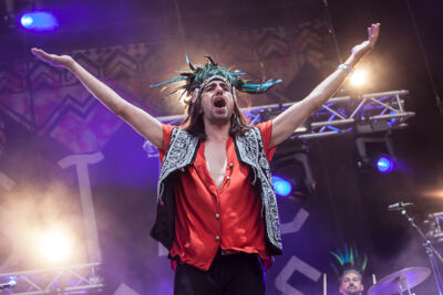 Crystal Fighters @ Zwarte Cross 2014, foto 3, foto's door Dorien Goetschalckx - FrontView Magazine