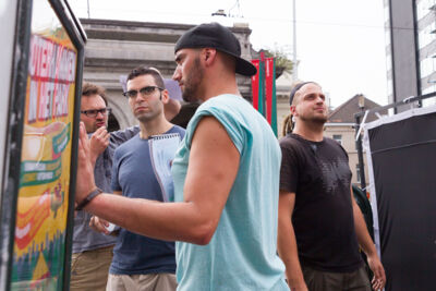 Setbezoek verfilming: "Black" @ Gésukerk St.-Joost-ten-Node, picture 8, photographed by Guy Danneels - FrontView Magazine
