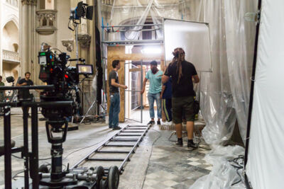 Setbezoek verfilming: "Black" @ Gésukerk St.-Joost-ten-Node, picture 57, photographed by Guy Danneels - FrontView Magazine