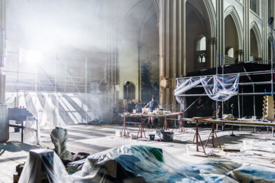 Setbezoek verfilming: "Black" @ Gésukerk St.-Joost-ten-Node, picture 58, photographed by Guy Danneels - FrontView Magazine