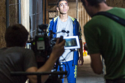 Setbezoek verfilming: "Black" @ Gésukerk St.-Joost-ten-Node, picture 65, photographed by Guy Danneels - FrontView Magazine