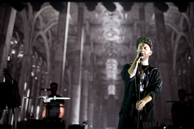Woodkid @ Ronquières Festival 2014, picture 1, photographed by Magali Decamps - FrontView Magazine