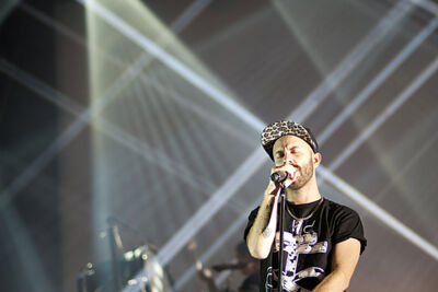 Woodkid @ Ronquières Festival 2014, picture 4, photographed by Magali Decamps - FrontView Magazine