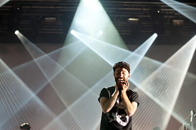 Woodkid @ Ronquières Festival 2014, picture 7, photographed by Magali Decamps - FrontView Magazine