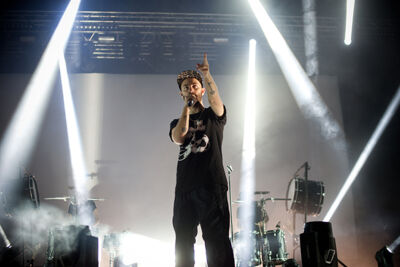 Woodkid @ Ronquières Festival 2014, picture 9, photographed by Magali Decamps - FrontView Magazine