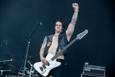 Schirenc Plays Pungent Stench @ Into the Grave 2014, picture 12, photographed by Dorien Goetschalckx - FrontView Magazine