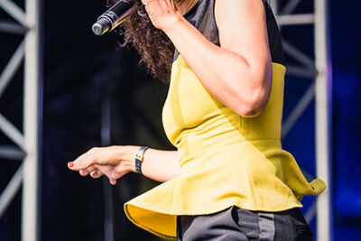 Rozalla @ Nostalgie Beach Festival 2014, picture 1, photographed by Elke Briers - FrontView Magazine