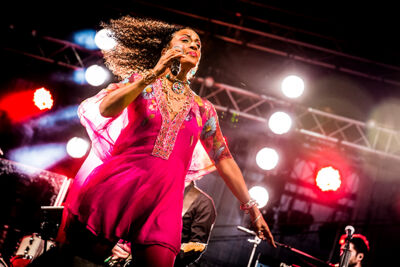 Sister Sledge @ Nostalgie Beach Festival 2014, picture 3, photographed by Elke Briers - FrontView Magazine