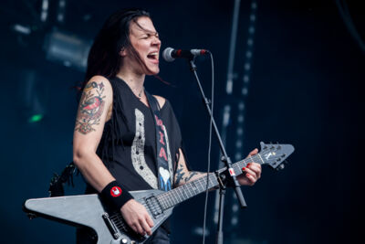 Crucified Barbara @ Masters@ Rock 2014, picture 8, photographed by Dorien Goetschalckx - FrontView Magazine