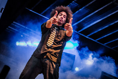 Feest podium - dag 1 @ Maanrock 2014, foto 4, foto's door Elke Briers - FrontView Magazine