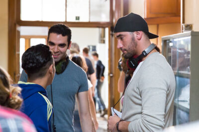 Setbezoek verfilming: "Black" @ Colignonplein Schaarbeek, foto 14, foto's door Guy Danneels - FrontView Magazine